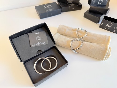 Alessi oui napkin rings 6 - rings, (6