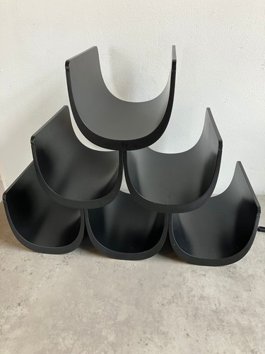 Black six bottle table top - table,