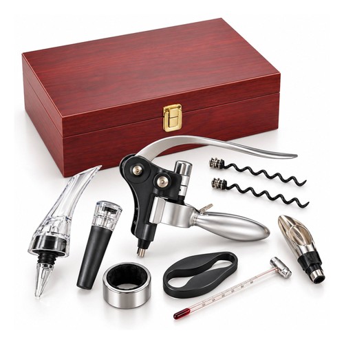 9pc wine opener accessory - opener,