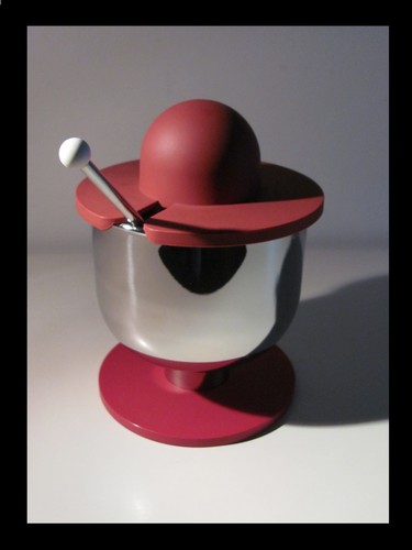 Alessi sugar bowl with spoon - alessi,